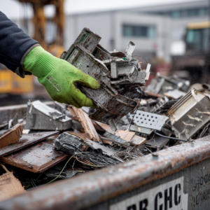 Entrümpelungsdienst liefert sortierte Materialien zur fachgerechten Entsorgung.