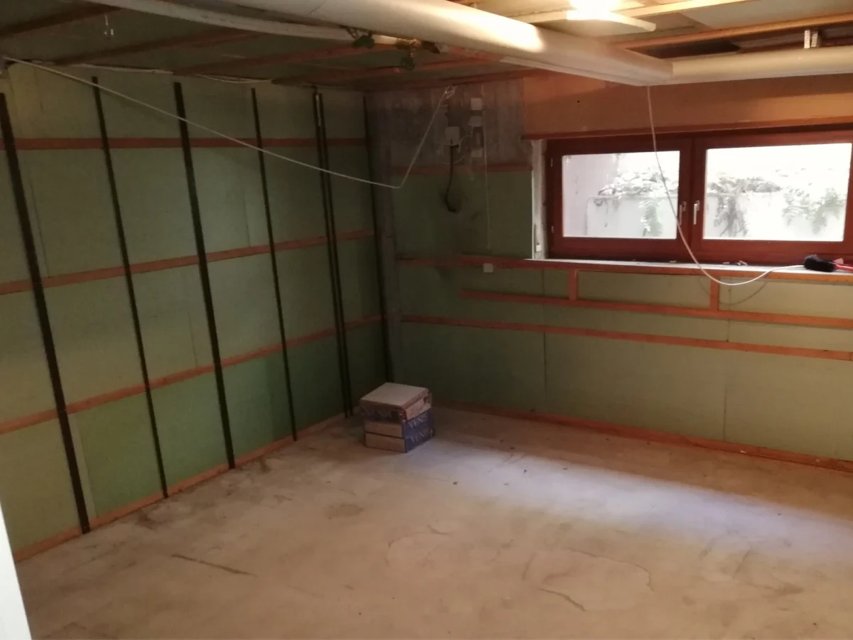 Keller nach der Entrümpelung